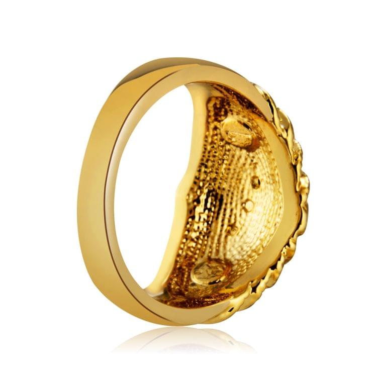 Fashion Gold-Plated Layered with Rhinestone Ring for Women(Gold with Diamond, US, Size: 6)