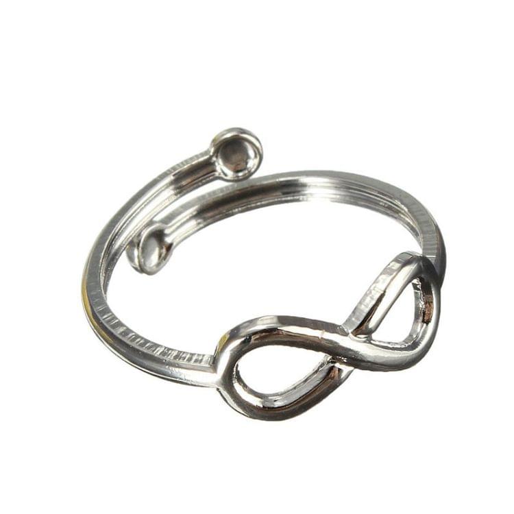 Eight Design Simple Lucky Metal Toe Ring Beach Jewelry For Women(Silver)