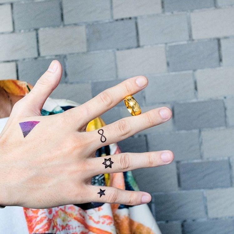 OPK Titanium Steel Flower Pattern Ring for Men (Color:Gold Size:10)