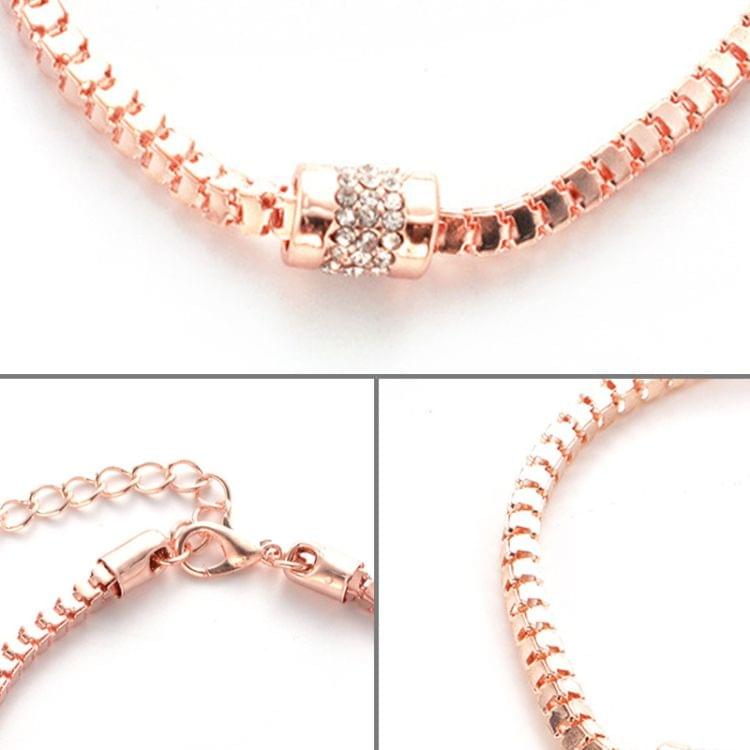 Neutral Rose Gold Jewelry Simple Fashion Accessories Boutique Zircon Diamond Bracelet