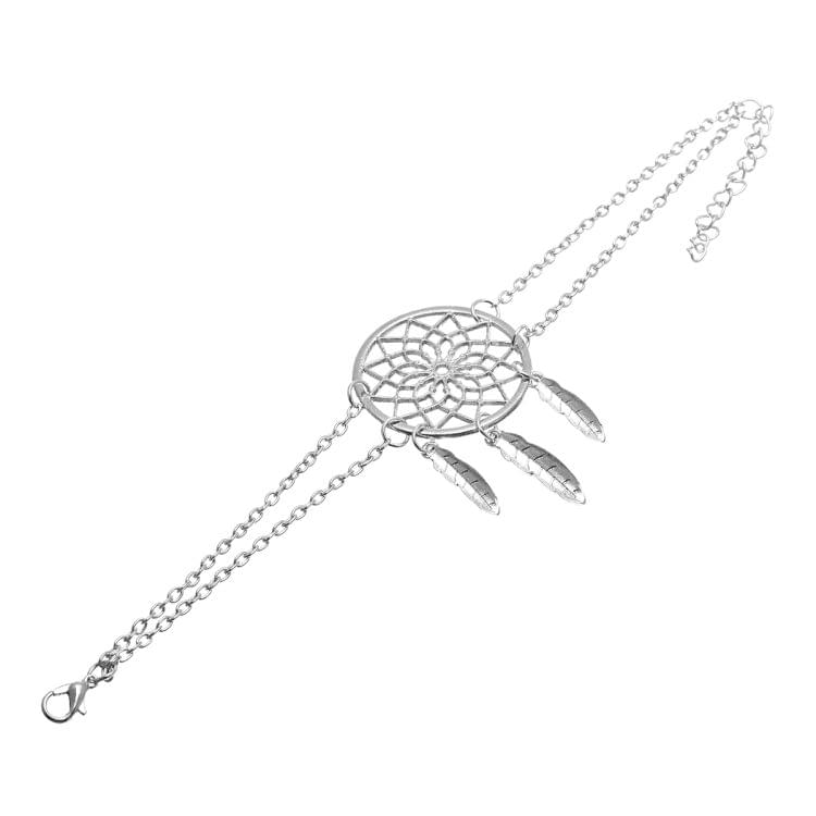 Silver Color Dreamcatcher Charm Bracelets For Women