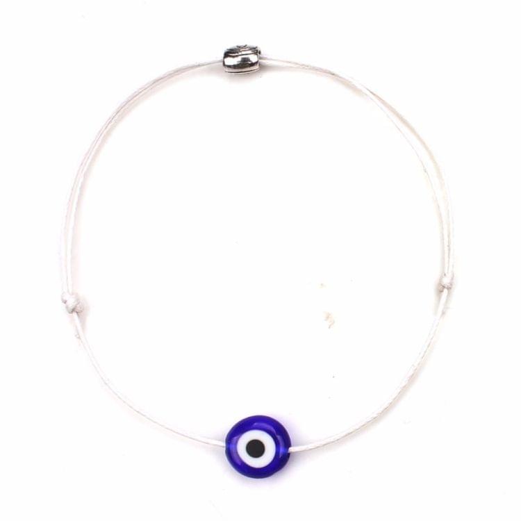 Lucky Evil Eye Bracelets For Women 6 Colors Handmade Braided Rope Lucky Jewelry Red Bracelet Female(Pink)