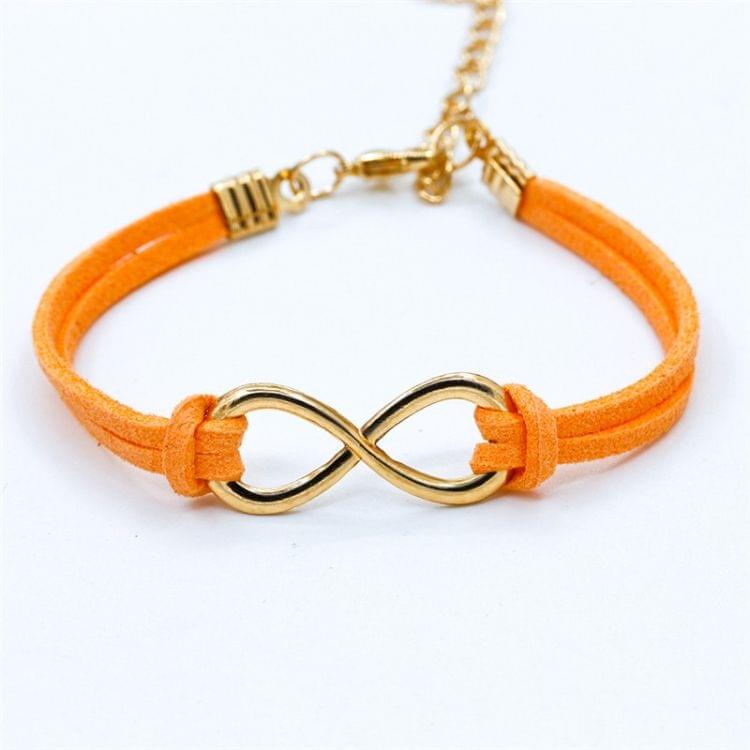 3 PCS Women Fashion Symbol Word 8 Twine Bracelets(green)