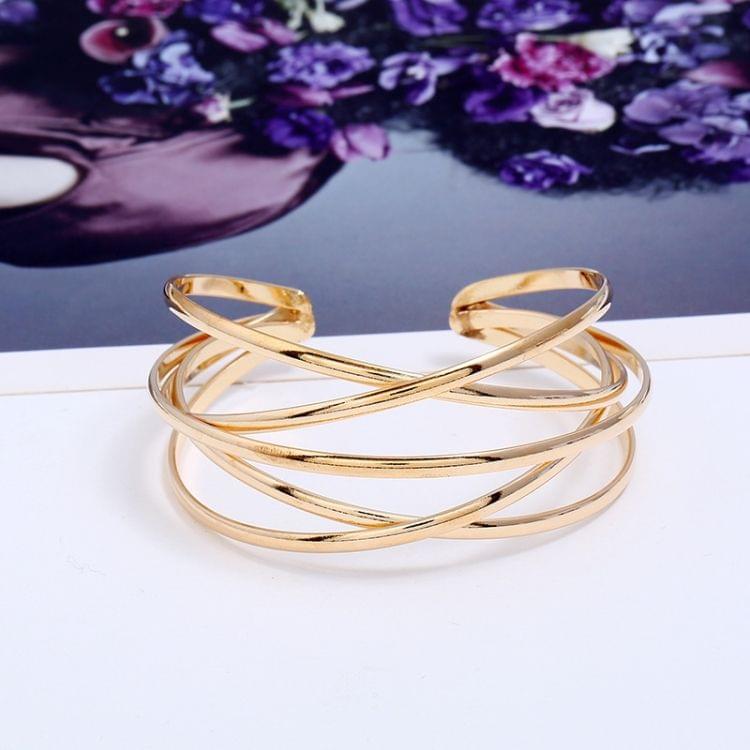 Cuff Bangles For Women Girls Fashion Bangles Bracelets(Gold)