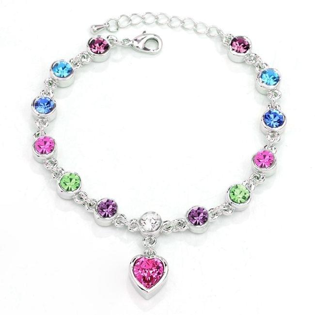 Fashion 12 Constellation Crystal Bracelets Gold-plated Anti-allergy Bracelet Jewelry(Colour)