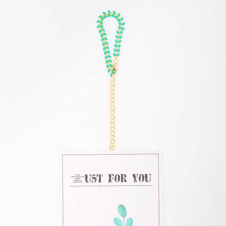 Natural Simple Fresh Green Centipede Emerald Bracelet for Women(Gold+Green)