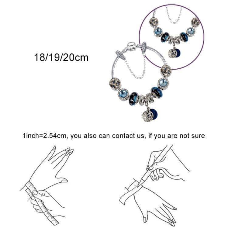 20cm Fashion Ethnic Style Boho Blue Sky Star Moon Bead Bracelets