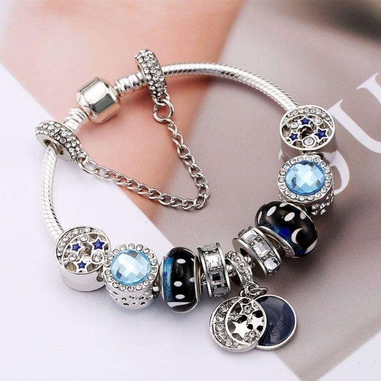 20cm Fashion Ethnic Style Boho Blue Sky Star Moon Bead Bracelets