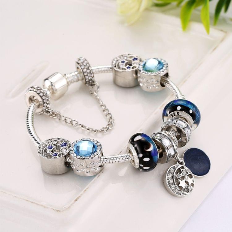 20cm Fashion Ethnic Style Boho Blue Sky Star Moon Bead Bracelets