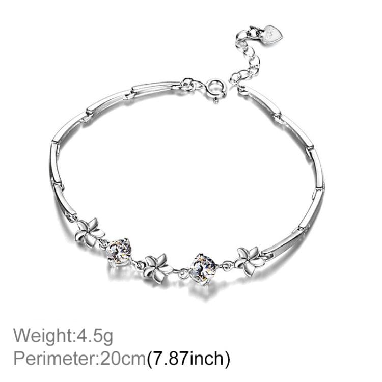 Simple Sweet Frangipani Five-leafed Flower Bracelet Flower Couple Bracelet