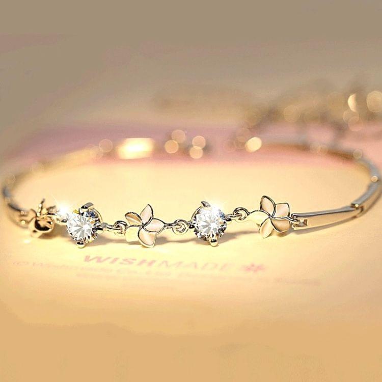 Simple Sweet Frangipani Five-leafed Flower Bracelet Flower Couple Bracelet