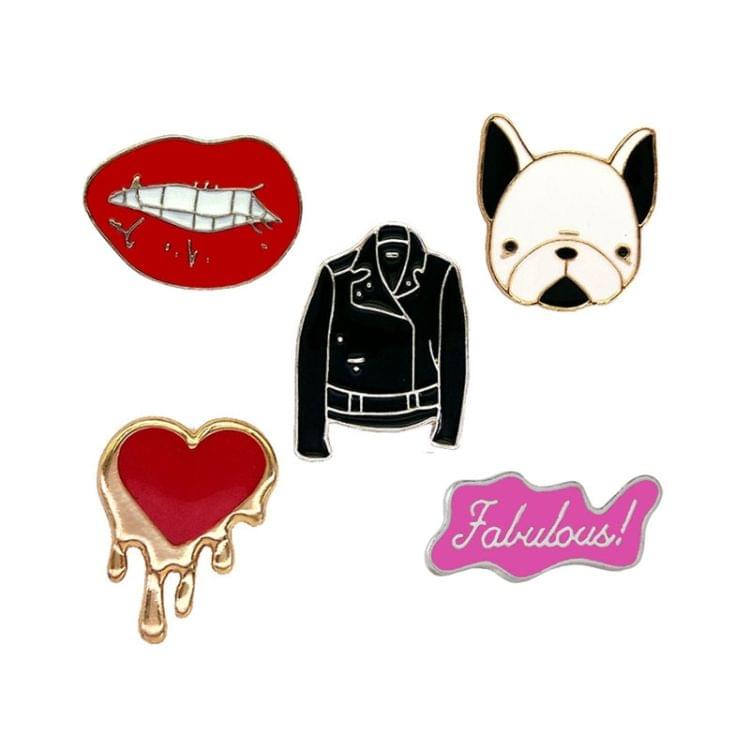 Multi-shape Enamel Pins Women Brooch Panda Cute Brooches Denim Badge Pin(style 1)