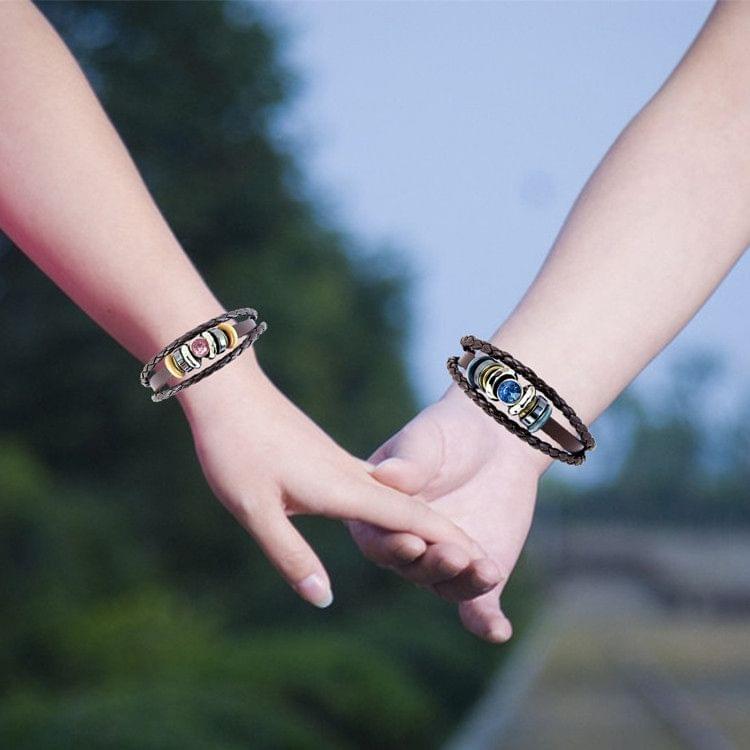 Lover Bracelets Cool Men Woman Soft PU Leather Bracelet