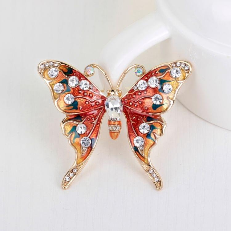 New Colorful Butterfly Rhinestone Brooch(Colorful Light)