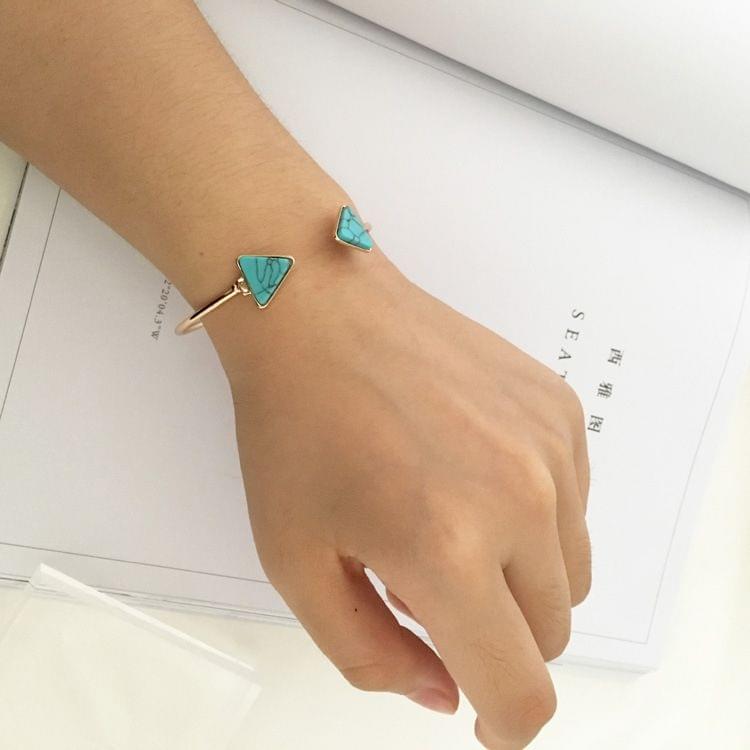 3 PCS Bracelet Personality Simple Geometric Triangle Bracelet(Blue)