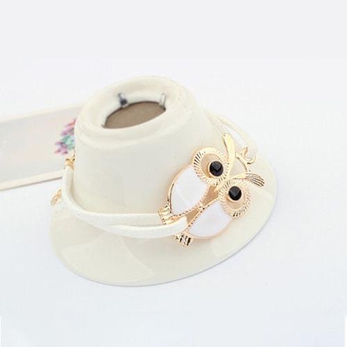 3 PCS Owl Decorated Artificial Leather Retro Bracelet