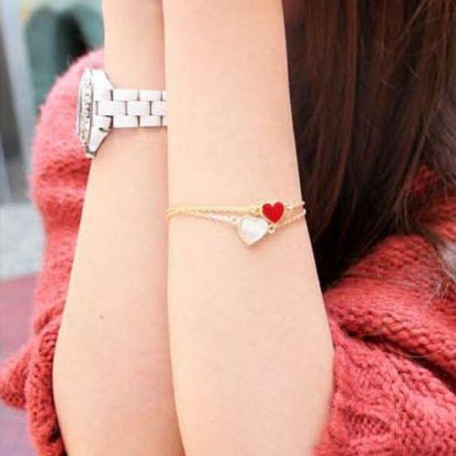 50 PCS Men & Women Bangles Luxury Alloy Heart Classic Bangles