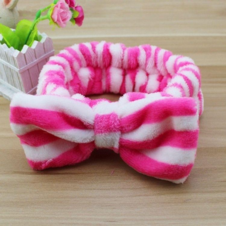 Cute Big Bow Headband Hair Makeup Wash Face with Hair Band Movement Flannelette Bundle Hair Accessories Headbands, Random Color Delivery