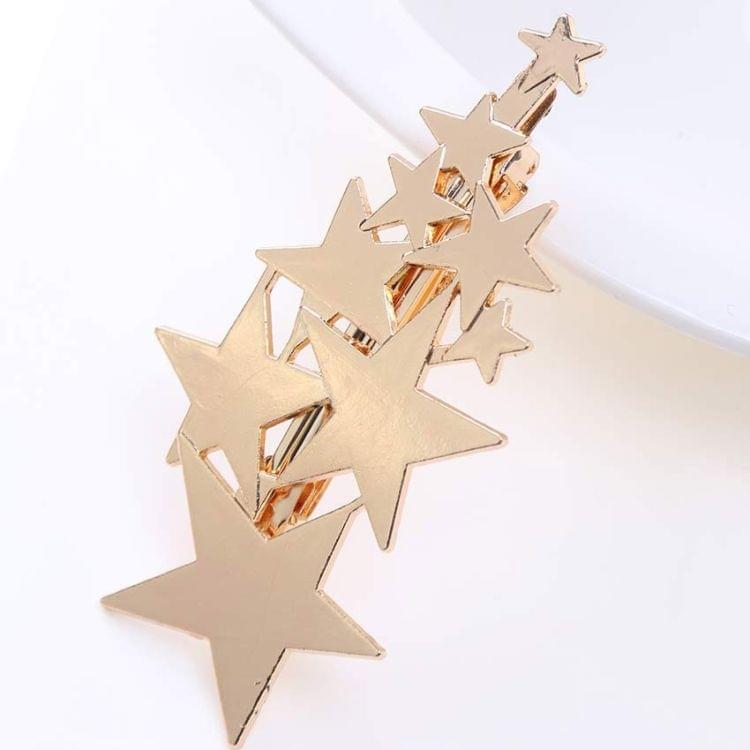 Star Barrettes Jewelry Hair Accessories(Gold)