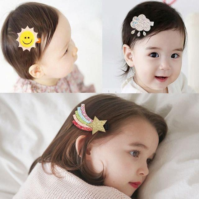 Cute Sparkly Felt Animal Hairpin Girls Children Hair Accessories, Size: 4.5cm(Star)