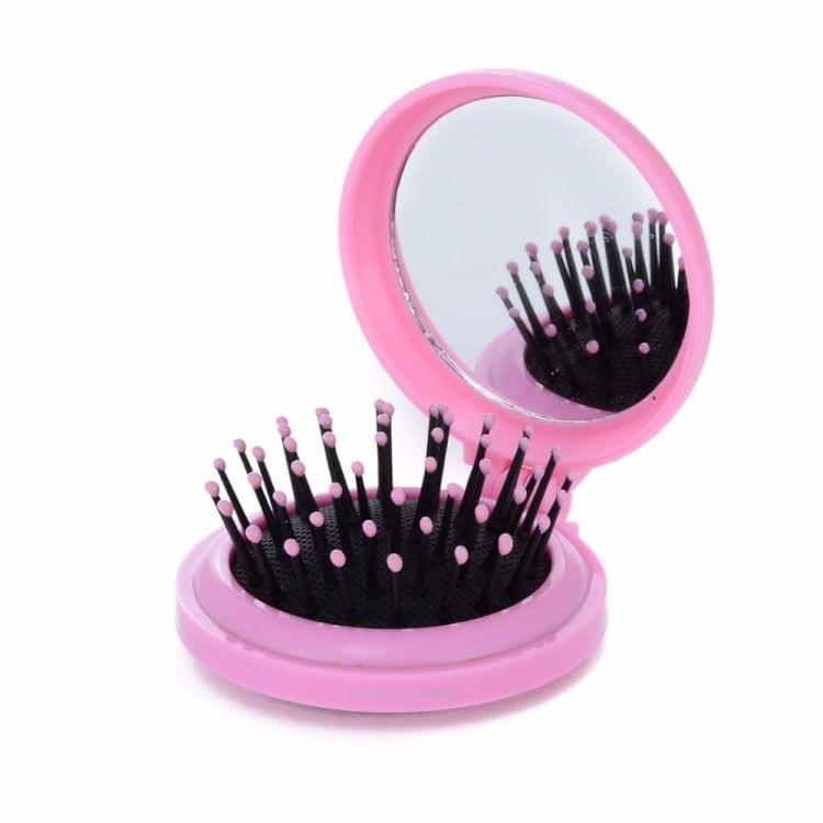 10 PCS Portable Round Pocket Small Size Travel Massage Folding Comb Hair Brush