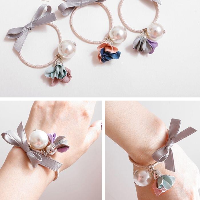 10 PCS Cute Sweet Style Elastic Rubber Hair Band Ring Random Color Delivery