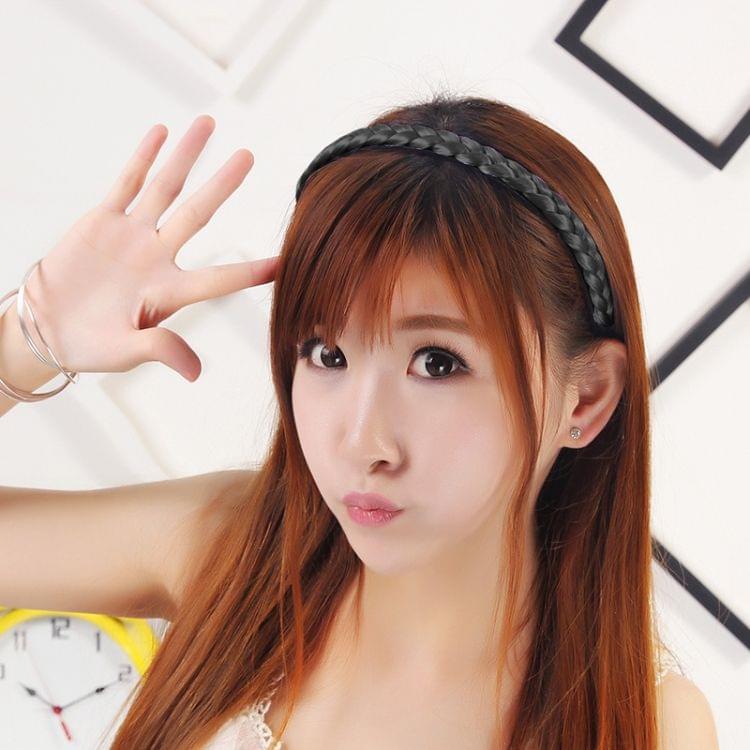 Wig Twist Braid Jewelry Headband Hair Buckle (Black)