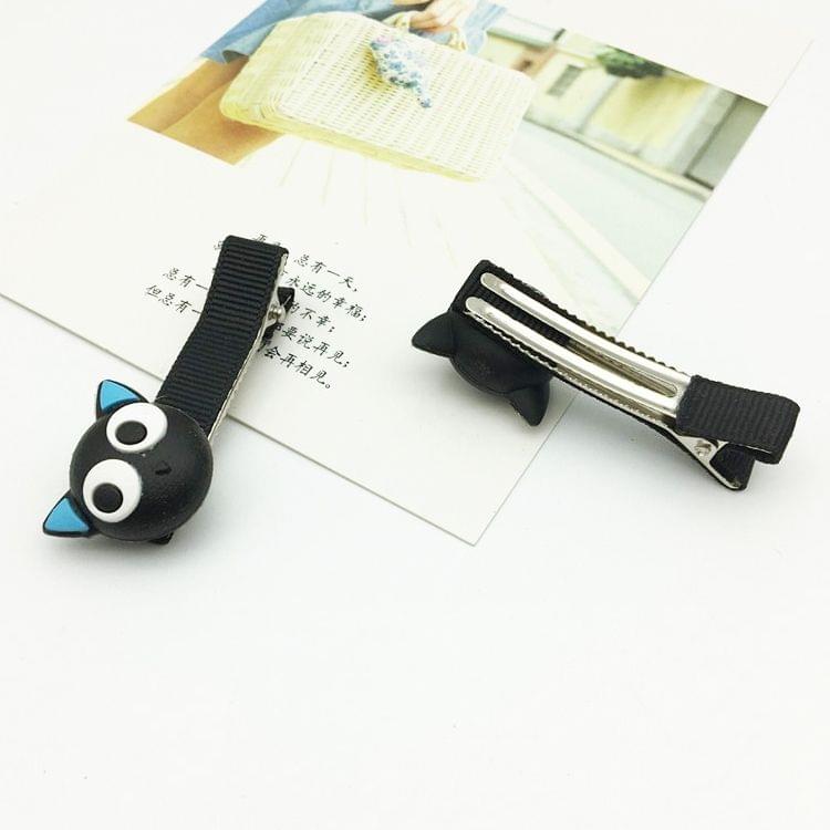 20 PCS Funny Black Cat Style Elastic Rubber Hair Band & Hairpin Clip Random Delivery