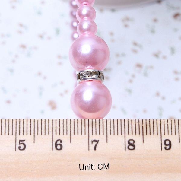 3PCS / The princess pearl hair hoop hand bead cute hair ornaments