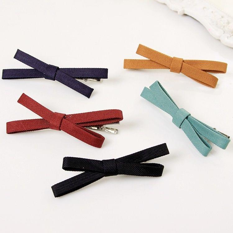 30 PCS Cloth Bowknot Style Cross Hairpin Random Color Delivery