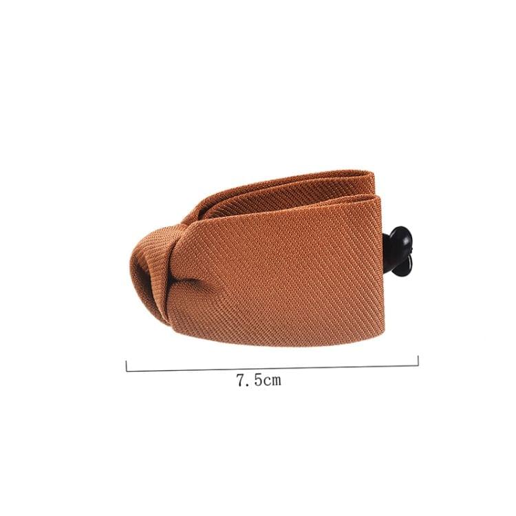 Sweet Fabric Bow Hair Claw Elegant Women Solid Cloth Ties Banana Hair Crab Clips Ponytail Hold Girl Hair Accessories(Coffee)