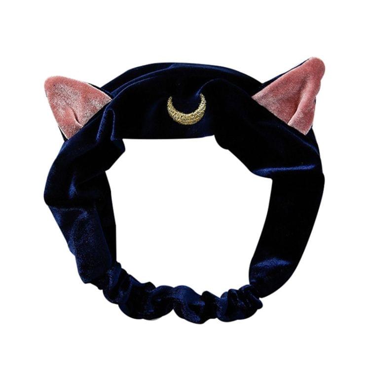 Cat Ears Hairband  Makeup Tools Hair Accessories(Blue)