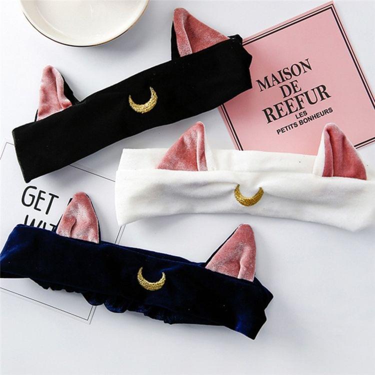 Cat Ears Hairband  Makeup Tools Hair Accessories(Blue)