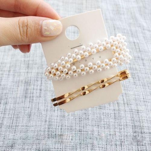 PearlTriangle Rhombus Infinity Gold Geometric Hairpin Hair Clip Clamps Accessories