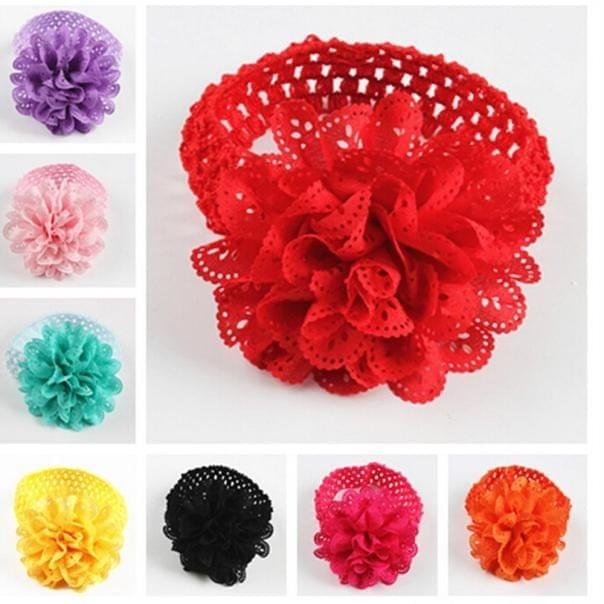 4 PCS Baby Girls Hair Accessories Flower Hollow Headband(4)