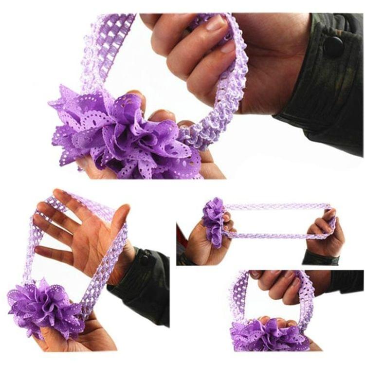 4 PCS Baby Girls Hair Accessories Flower Hollow Headband(4)