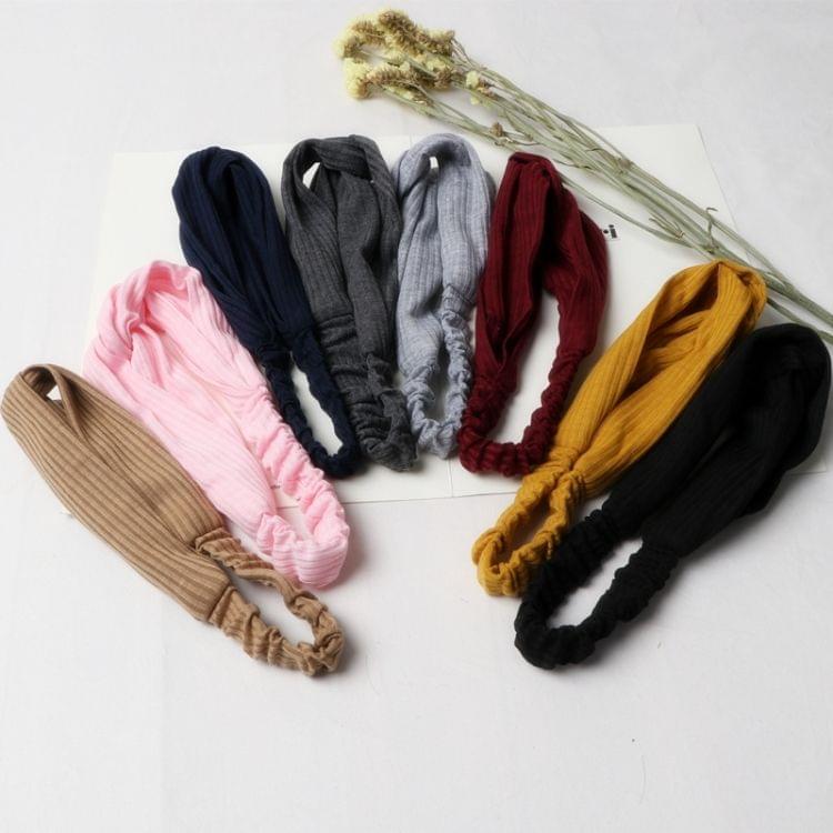 5 PCS Women Temperament Knitting Cross Shape Hair Band(Green)
