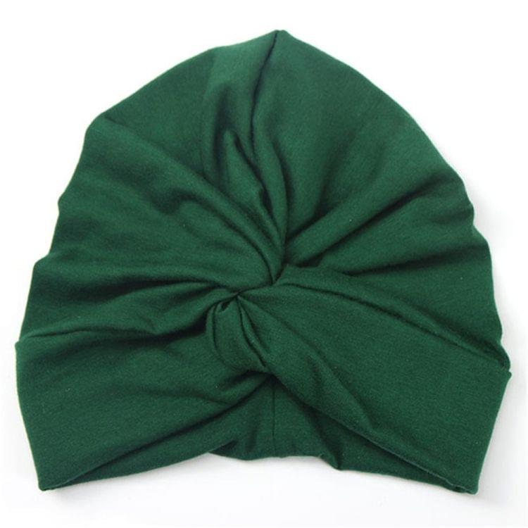Baby Hat Cotton Soft Turban Knot Summer Bohemian Kids Girls Newborn Cap(Gray)