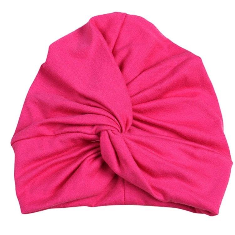 Baby Hat Cotton Soft Turban Knot Summer Bohemian Kids Girls Newborn Cap(Gray)