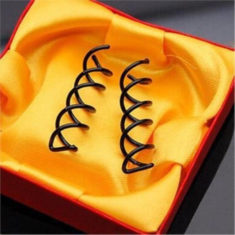 50 PCS  Spiral Hairpin Hair Accessories Hairpin Spiral Chuck Hairpin Head Y Round Pin Shape Headband