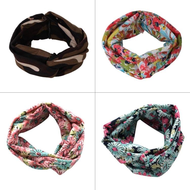 Hair Ornaments Cloth Knotted Hairband Cross Headband Random Delivery