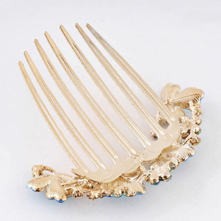Geometric Women Hair Comb Rhinestone Crystal Hair Clips