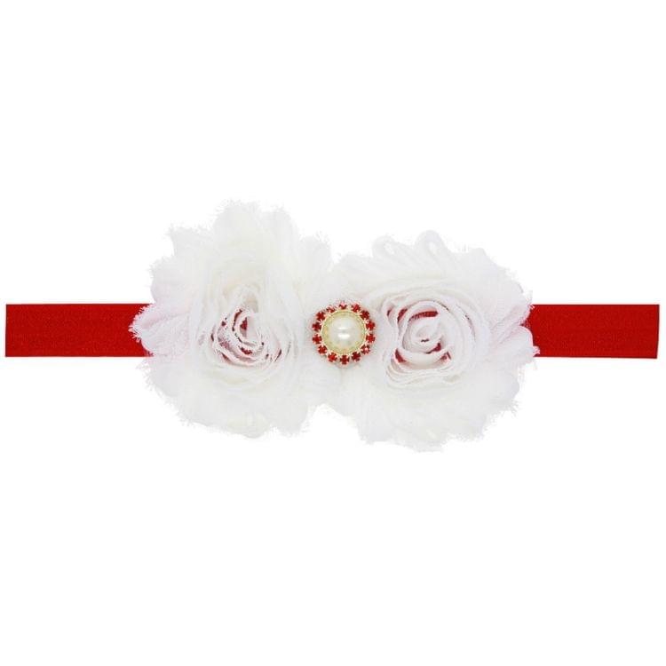 3 PCS Christmas Decoration Baby Child Chiffon Flower Headband, Western Children Holiday Dress Ornament, Random Style Delivery