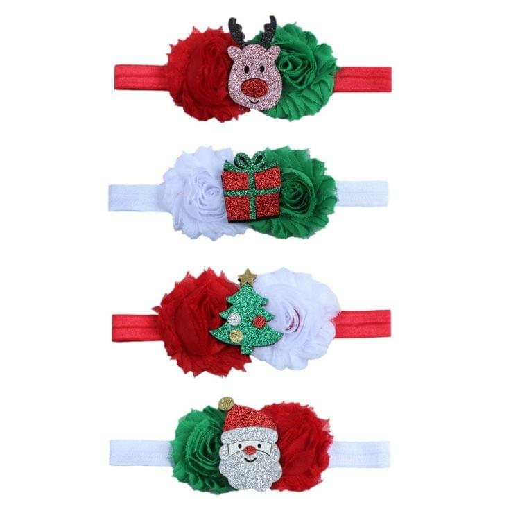 Christmas Stretch Baby Girl Hair Accessories Headband(D)