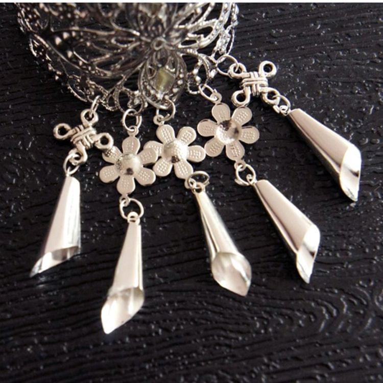 Retro Hollow Alloy Hair Clips Hairpins Headwear Crystal Tassel Pendant Hair Pins Claw