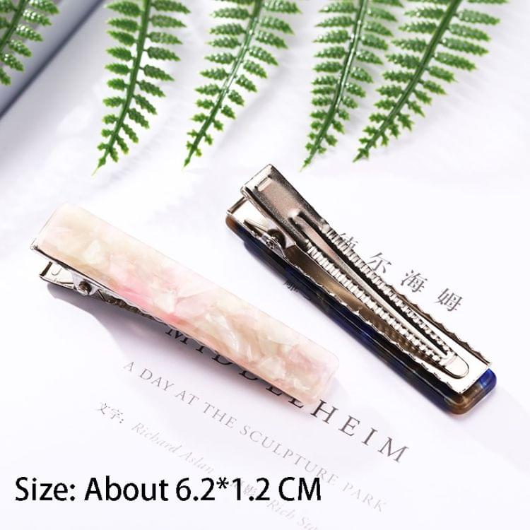 2 PCS Women Acetate Colorful Barrettes Elegant Hair Clips Headbands Lady Metal Fashion Hair Accessories(Light purple)