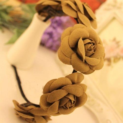 2 Pack Classic Minimalist Fashion Camellia Flower Hair Bands
