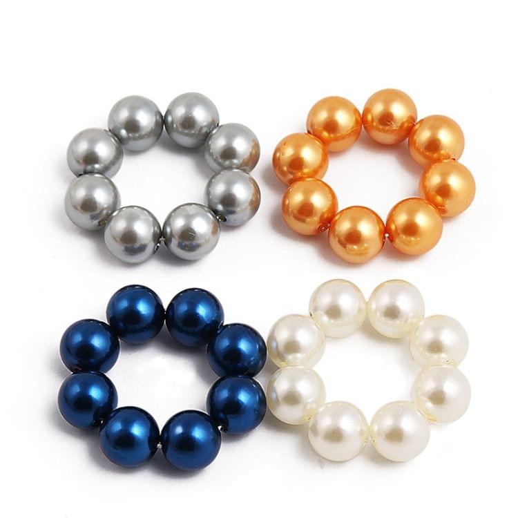 Pearl Hair Rope Hairband Women Hair Ring Stretch Hair Accessories(Blue)