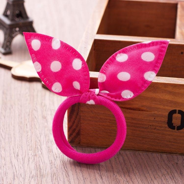 20 PCS Children Hair Band Cute Dot Bow Rabbit Ears Headband Random Color