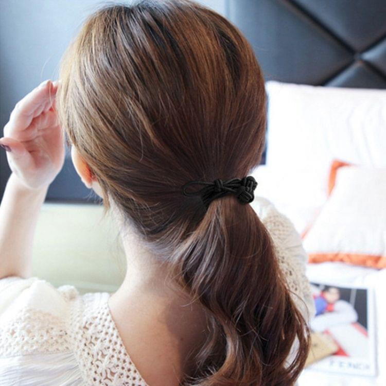 24 PCS/Boxed Simple Creative Lady Pearl Bowknot Style Hair Band(Purple)